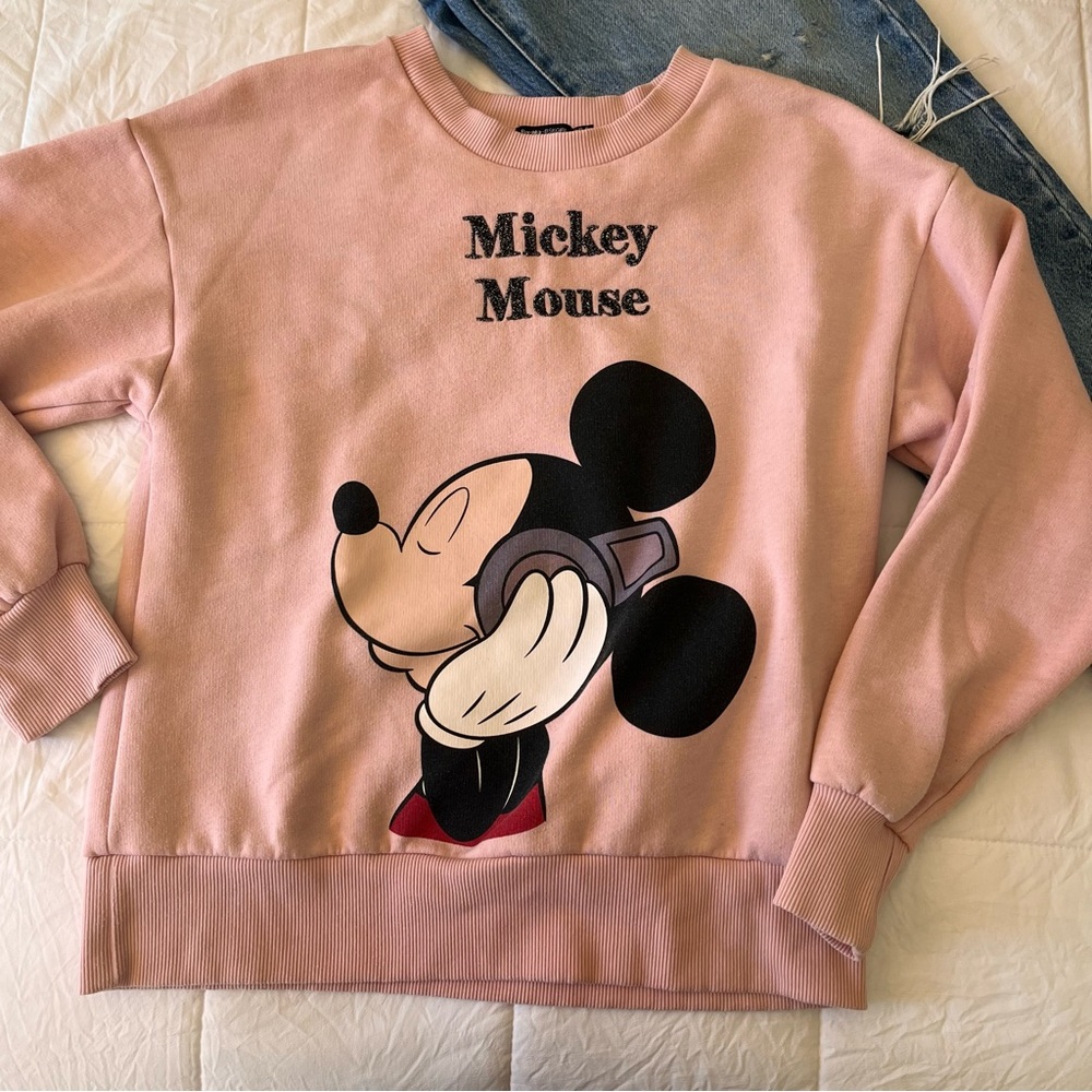 Bershka Disney Minnie‎ Mouse Crew Neck Sweater Size Small